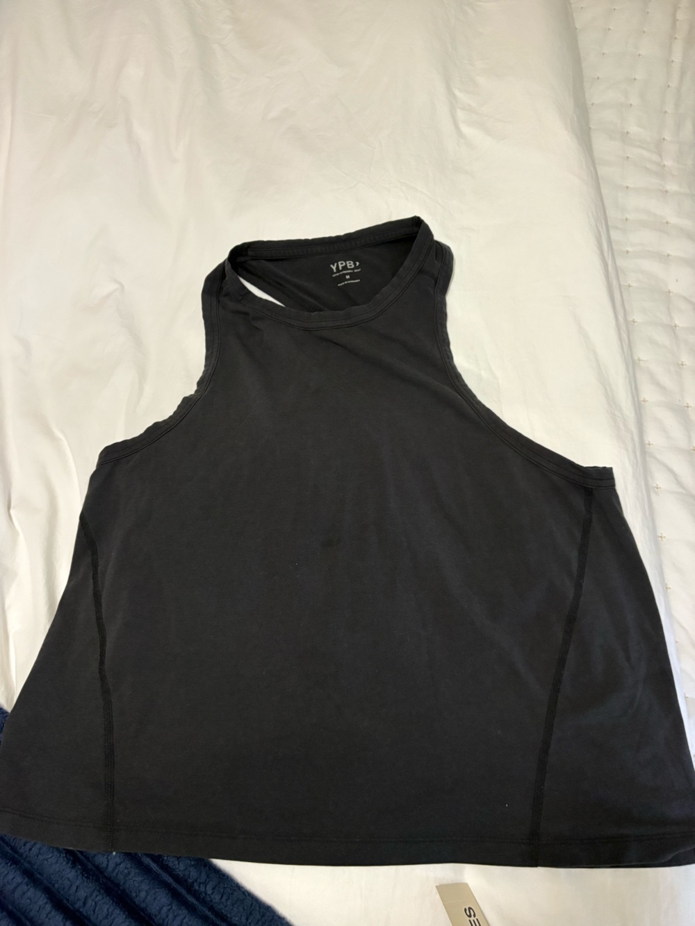 YPB Black Scoop Neck Tank Top